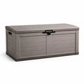 Cassapanca da Esterno in Polipropilene 120x60x50 cm Grigio