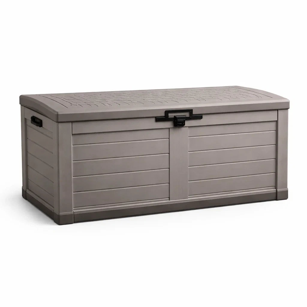 Cassapanca da Esterno in Polipropilene 120x60x50 cm Grigio