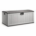 Baule da Giardino in Polipropilene 140 cm x 60 cm x 55 cm Grigio/Nero