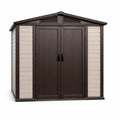 Capanno da Giardino in Polipropilene con Doppia Porta 185x152x226 cm