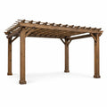 Pergola in Legno Massello di Pino Impregnato Esterno 400x300x250 cm