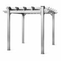 Pergola in Acciaio Inossidabile Grigio per Esterno