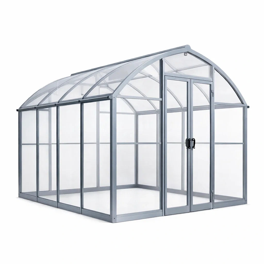 Serra da giardino in alluminio e policarbonato 300x200x220 cm Grigio