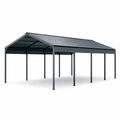 Gazebo in Acciaio Zincato Grigio 600x300 cm