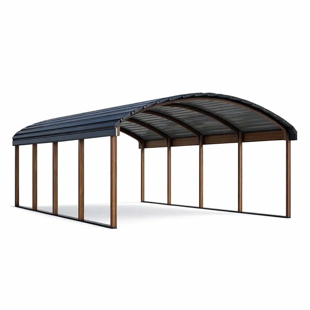 Tettoia in Legno e Lamiera 6m x 3m x 2.5m